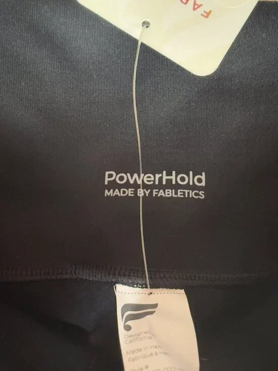 Fabletics New Define Powerhold Shorts Black 9" High Waisted Compression - Picture 9 of 10